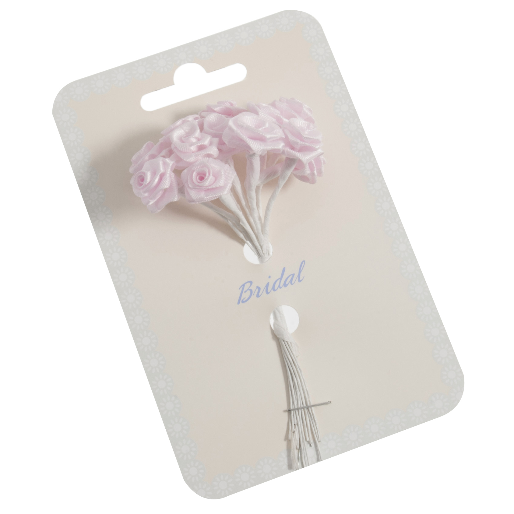 Picture of Ribbon Rose: 15mm: Pack of 12: Pink