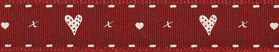 Picture of Hearts & Kisses: 4m x 15mm: Red