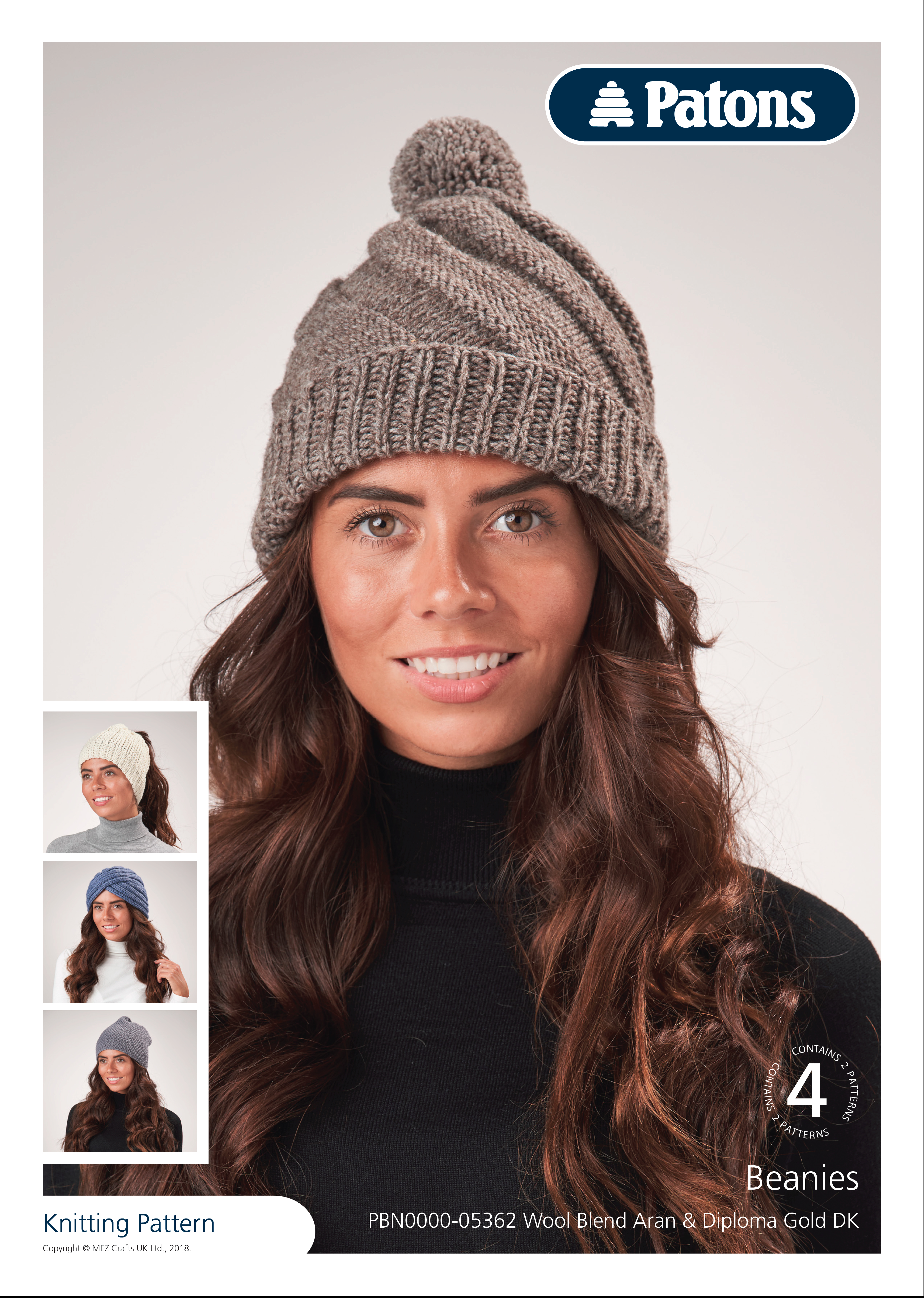 Picture of Patons Pattern Leaflet: Beanies