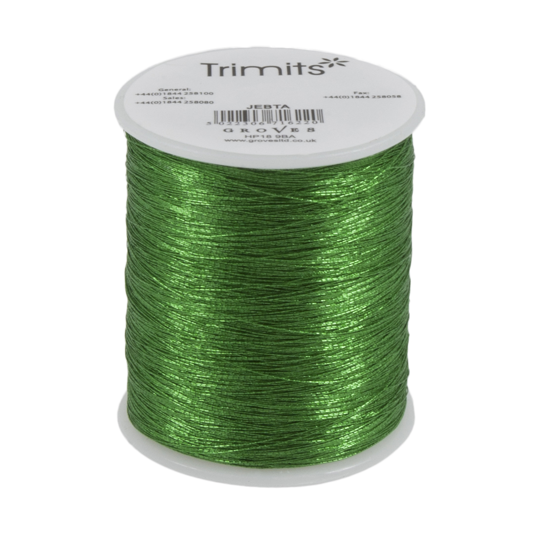 Picture of Thread: Embroidery: Metallic: 180m: Green: Pack of 10