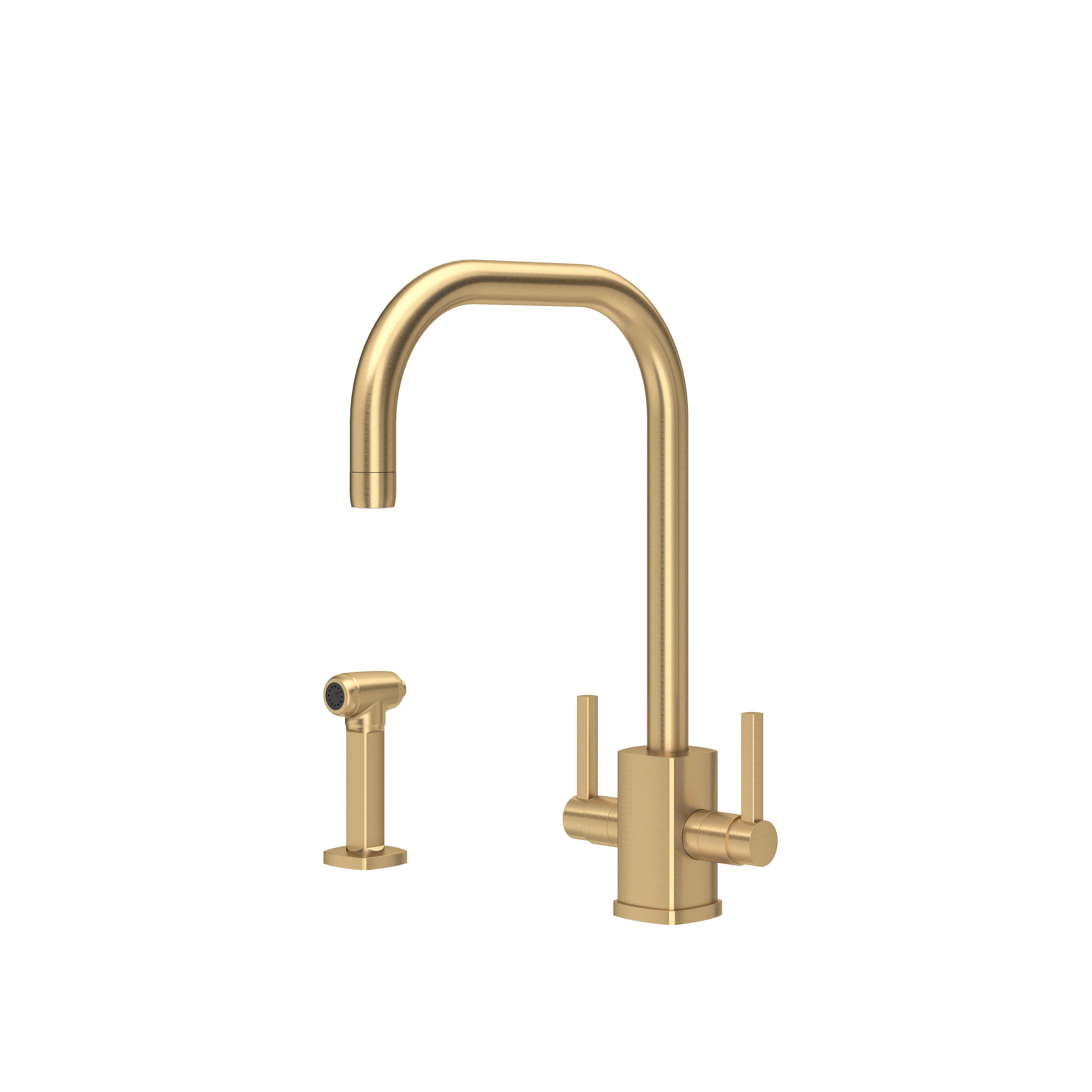 Juliet Square Monobloc sink mixer with rinse