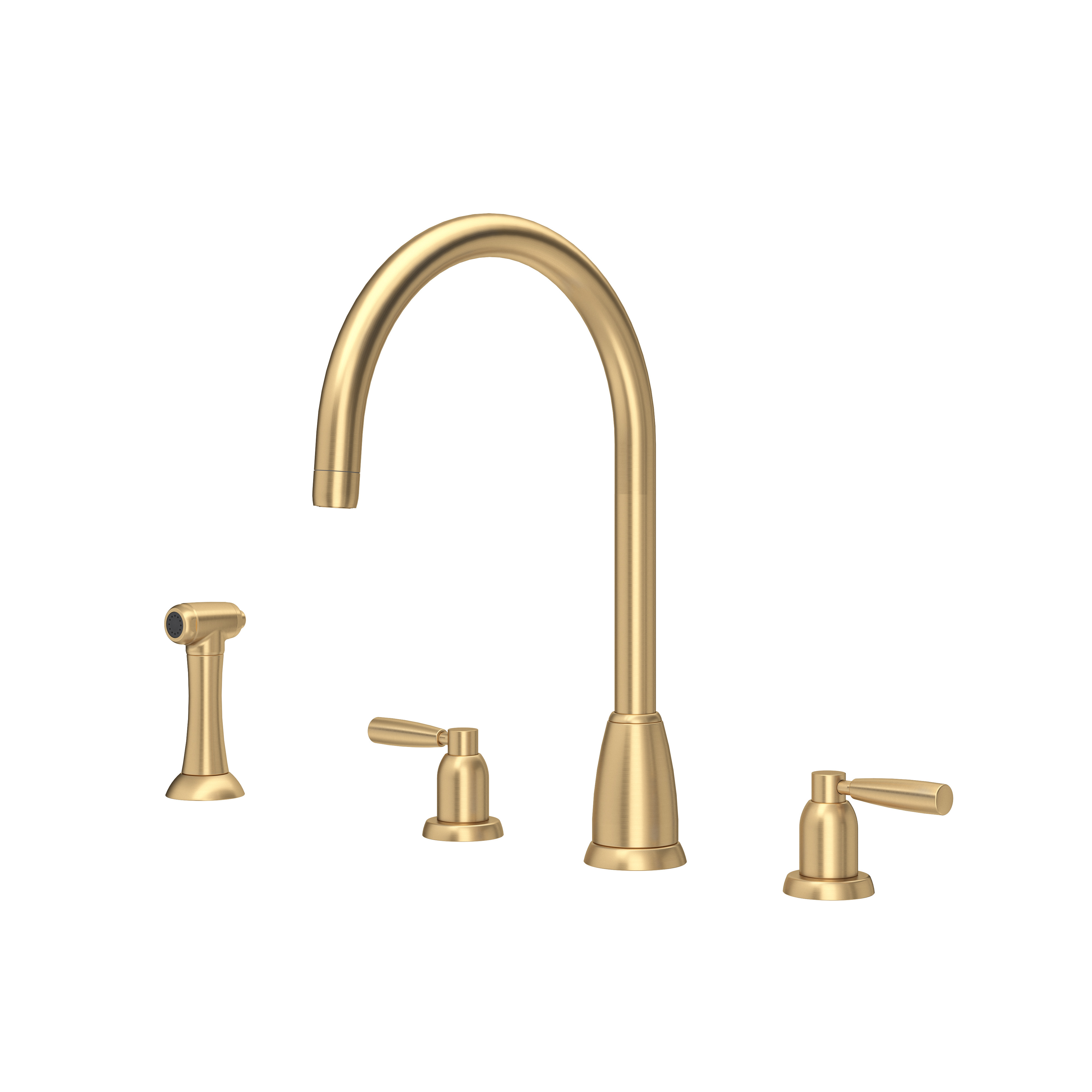 Langbourn Widespread sink mixer with rinse