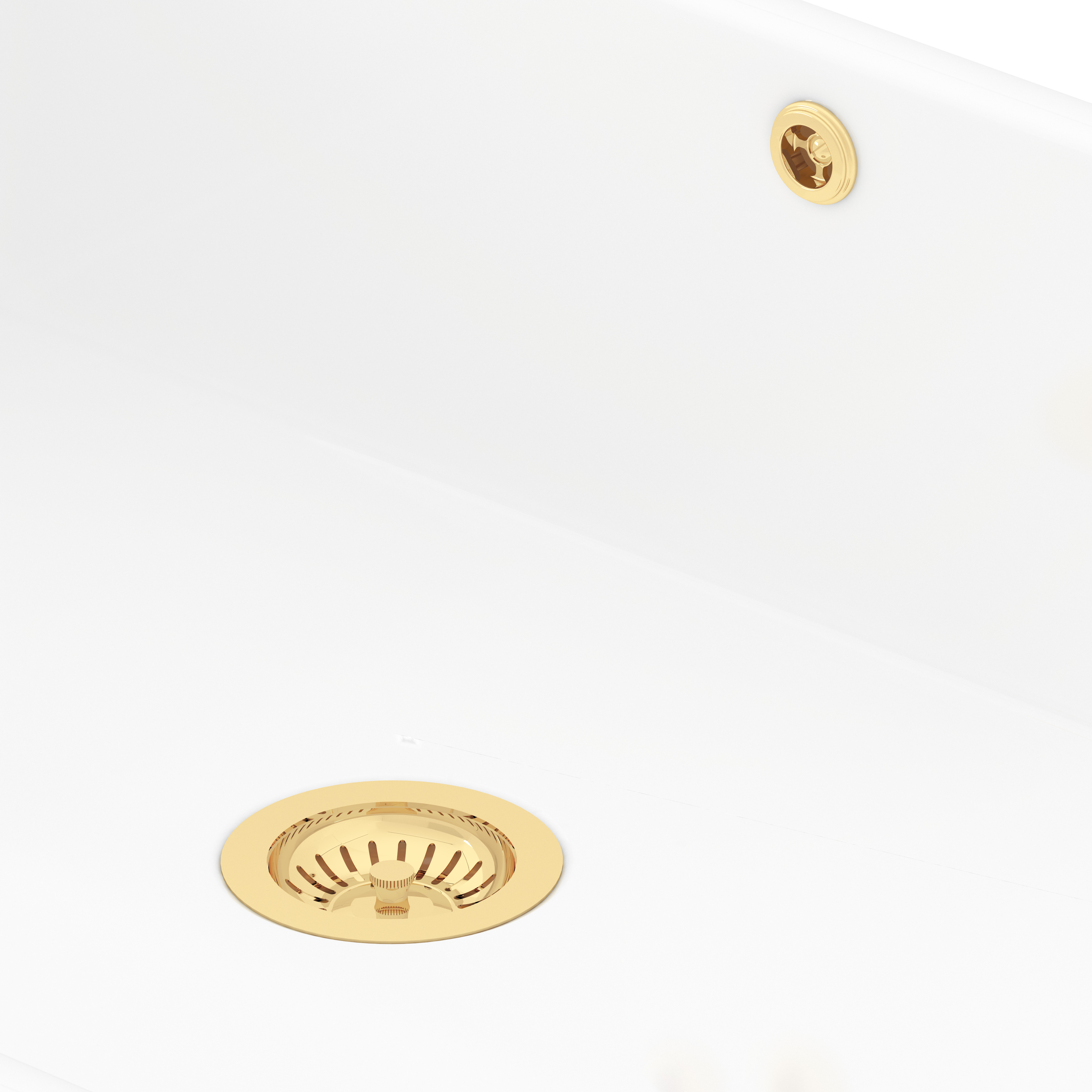 Sada odpadu a přepadu pro jednu misku