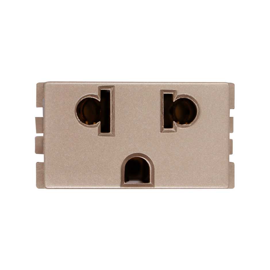 TOMA DE CORRIENTE EUROAMERICANA 2P+T 16A 127V~ Cava S25