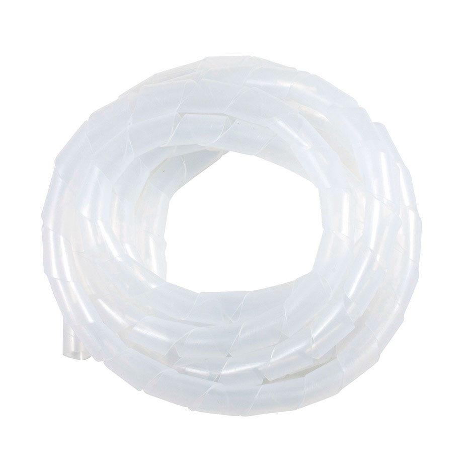 Fita espiral branca para organizar cabos com 2 metros, ø15-60 mm 