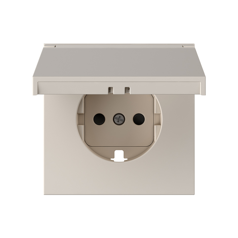 Cover for Schuko socket IP44 sand matte Simon 360