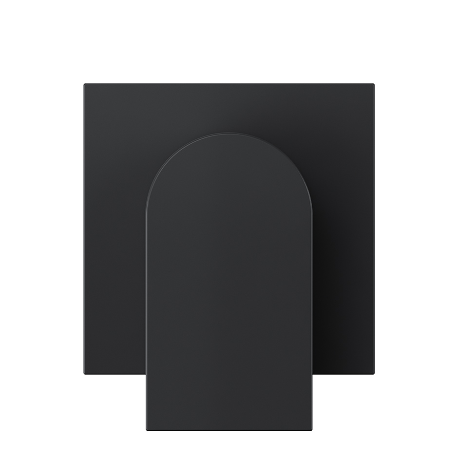 Cover for double fiber optic connector black matte Simon 360