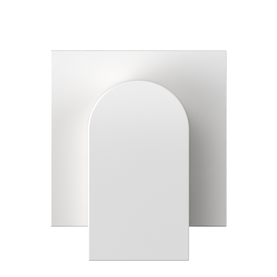 Tampa para conector de Fibra ótica duplo branco mate Simon 360