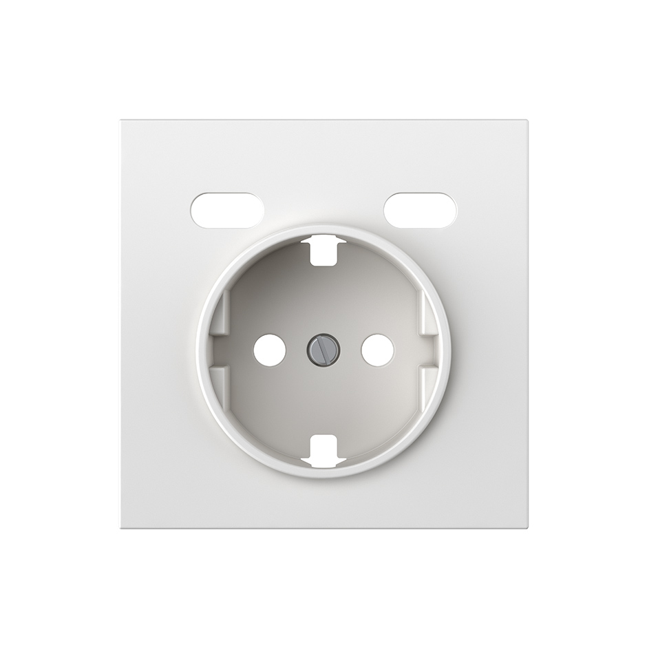 Tapa para schuko + 2USB C+C blanco mate Simon 360