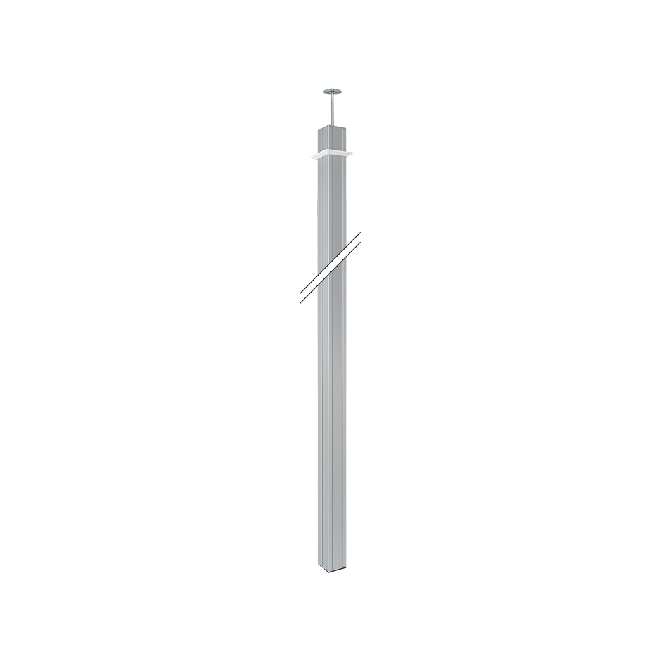 Square aluminium column with 2-sides and 3 metres long Simon K45