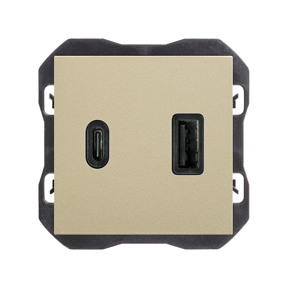 Cargador USB doble A+C 30W Power Delivery cava Simon 270