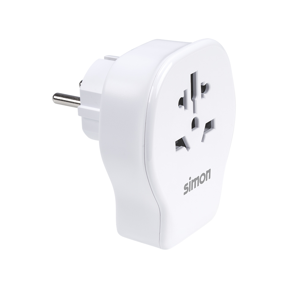 ADAPTADOR DE VIAJE UNIVERSAL PARA EUROPA USB A + 2 USB C 20W SIMON