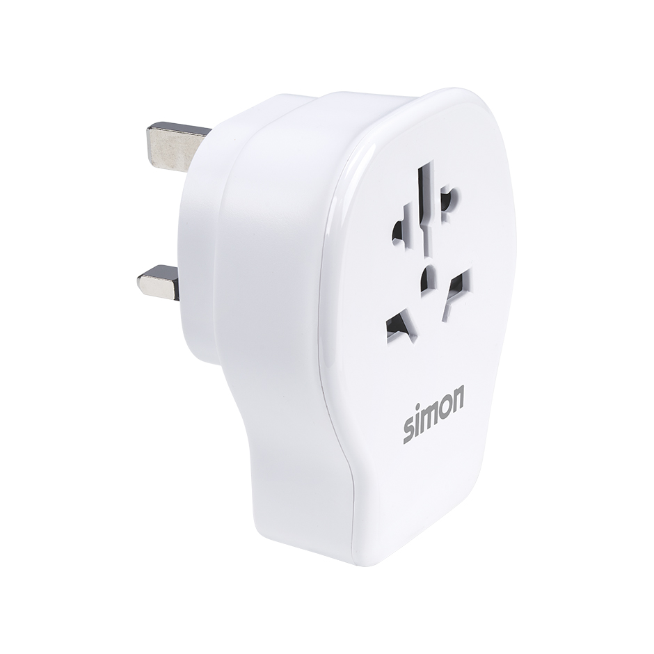 ADAPTADOR DE VIAJE UNIVERSAL PARA REINO UNIDO USB A + 2 USB C 20W SIMON
