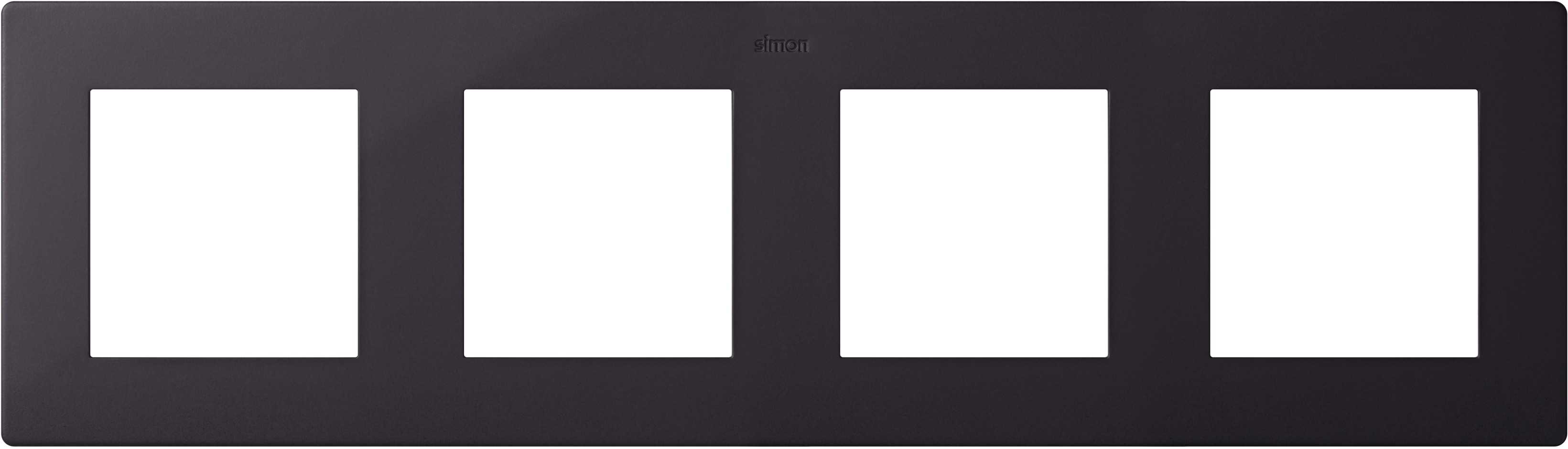 Cadre quadruple graphite Simon 24 Harmonie