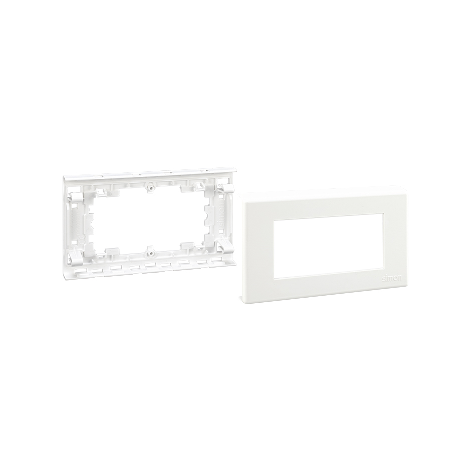 Accessoire châssis et cadre pour mécanismes Cima pour goulotte passe-câbles 90x55mm