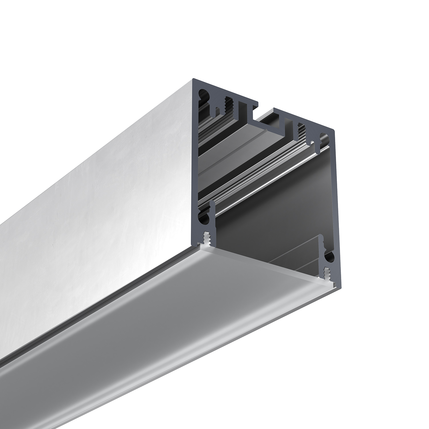 Perfilería suspendida para LedFlex en acabado negro