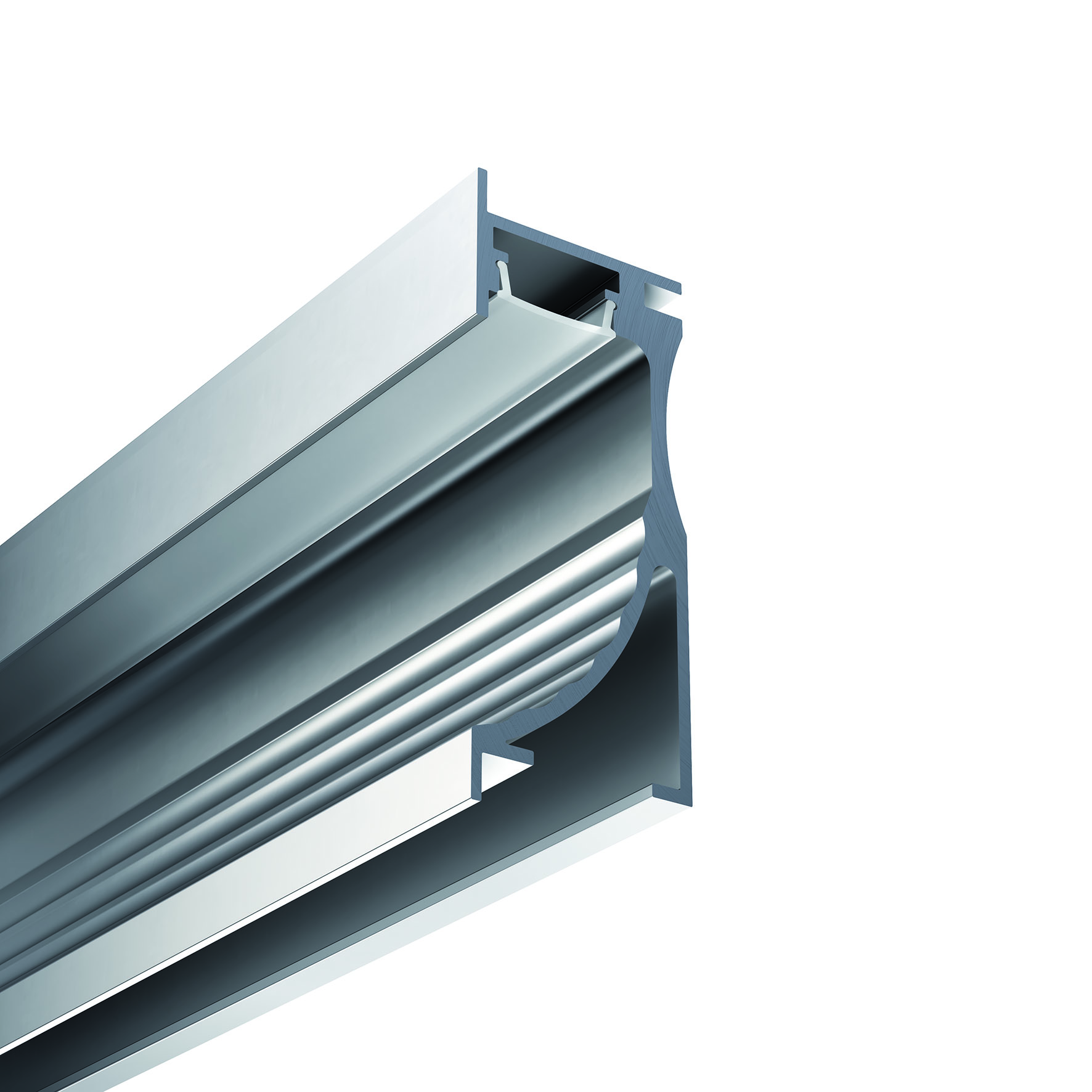 Perfilería Zócalo para LedFlex en acabado aluminio