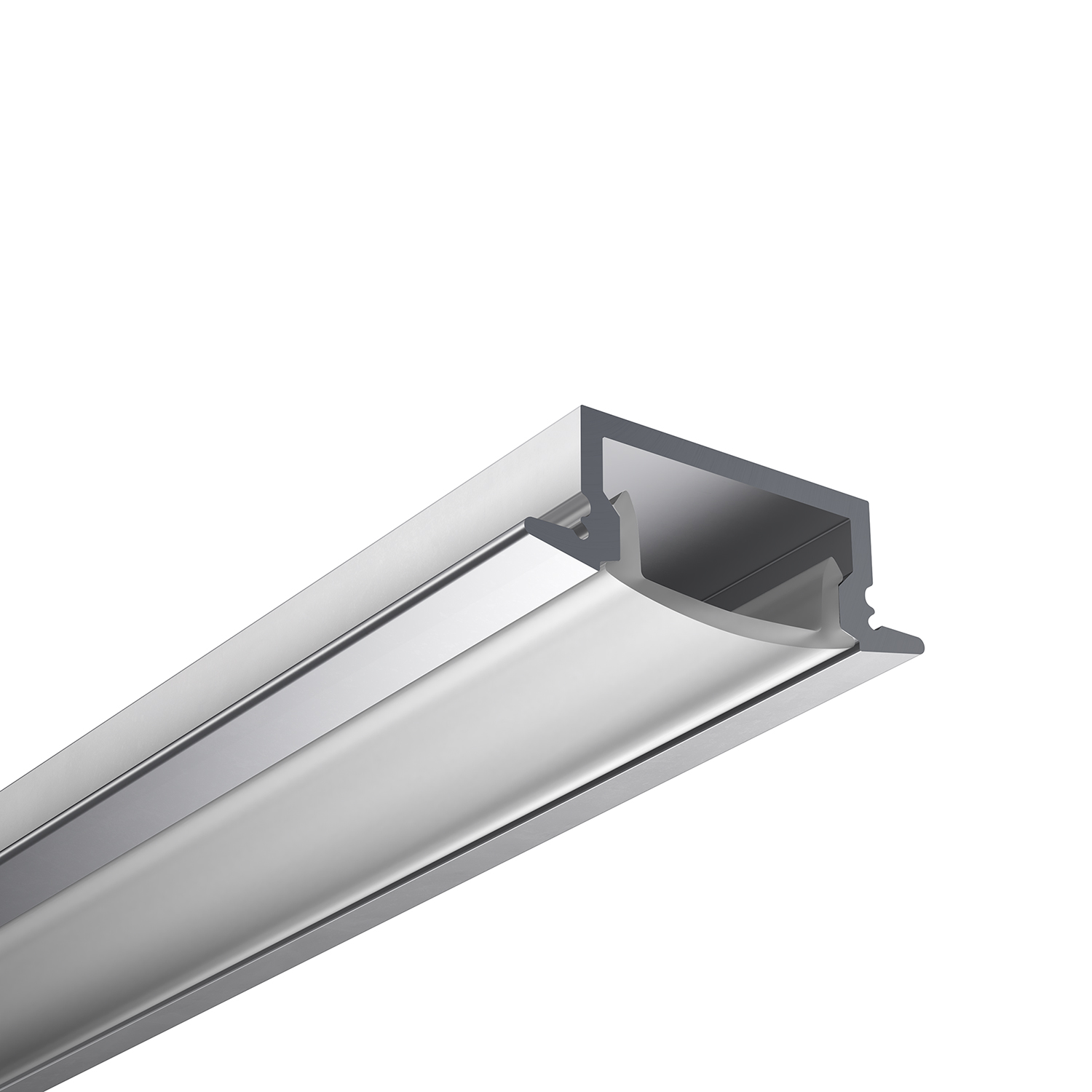 Perfilería de empotrar slim para LedFlex en acabado blanco