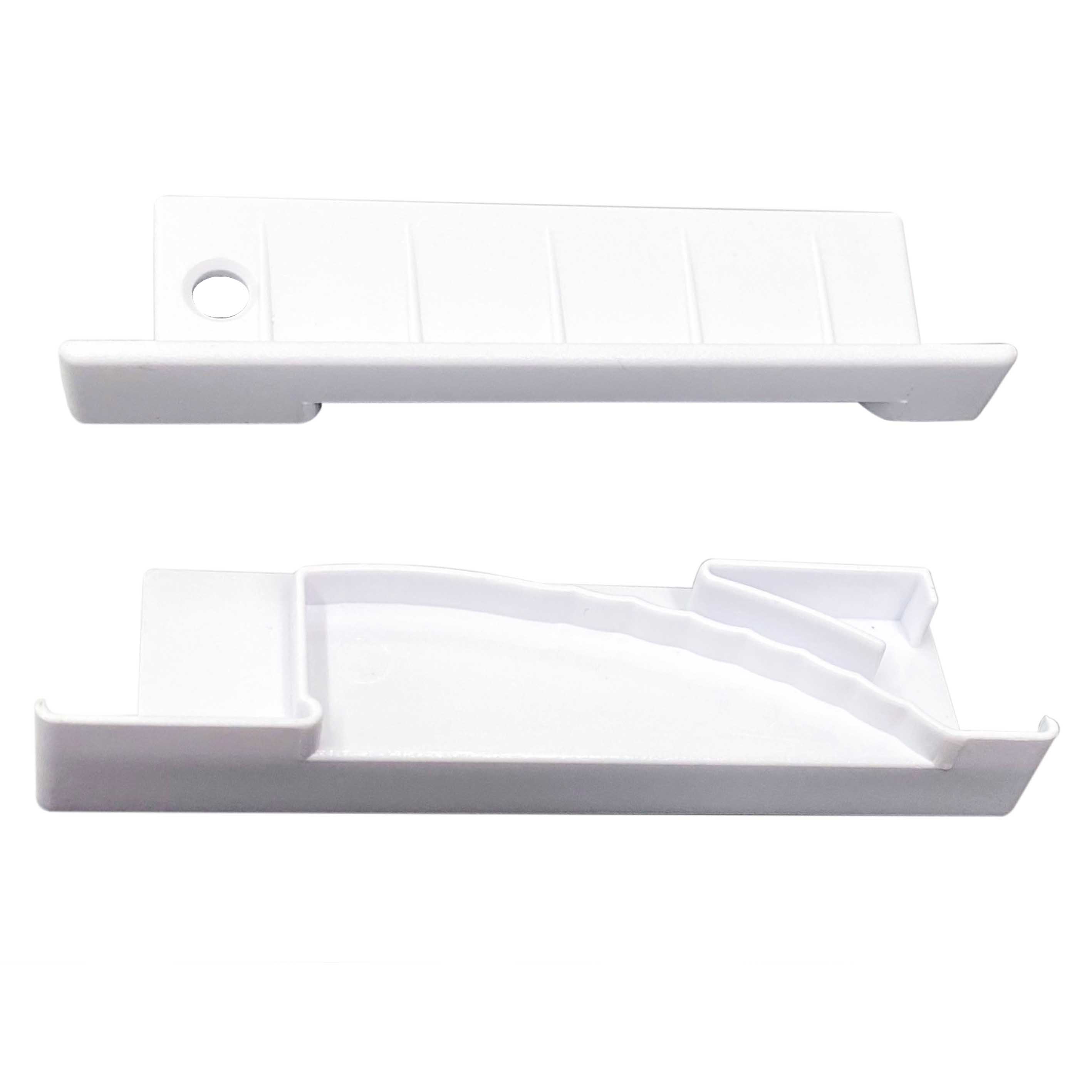 Tapas para perfilería de zócalo en acabado blanco