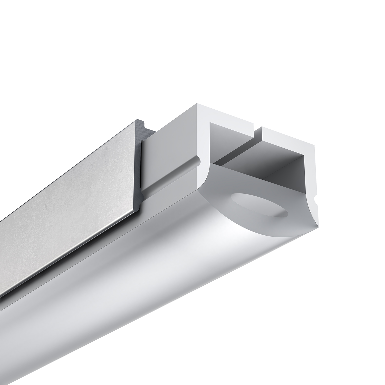 Clip de montaje para perfilería flexible vertical