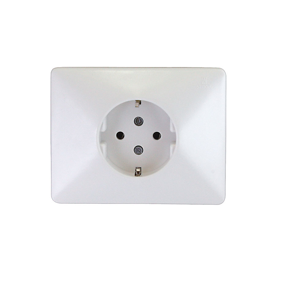 SOCKET BASE SCHUKO 2P+TT 25A 380V WHITE Simon
