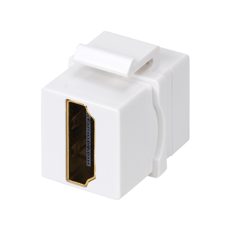 Conector multimedia HDMI 2.1 Keystone hembra-hembra blanco Simon Cableado Estructurado