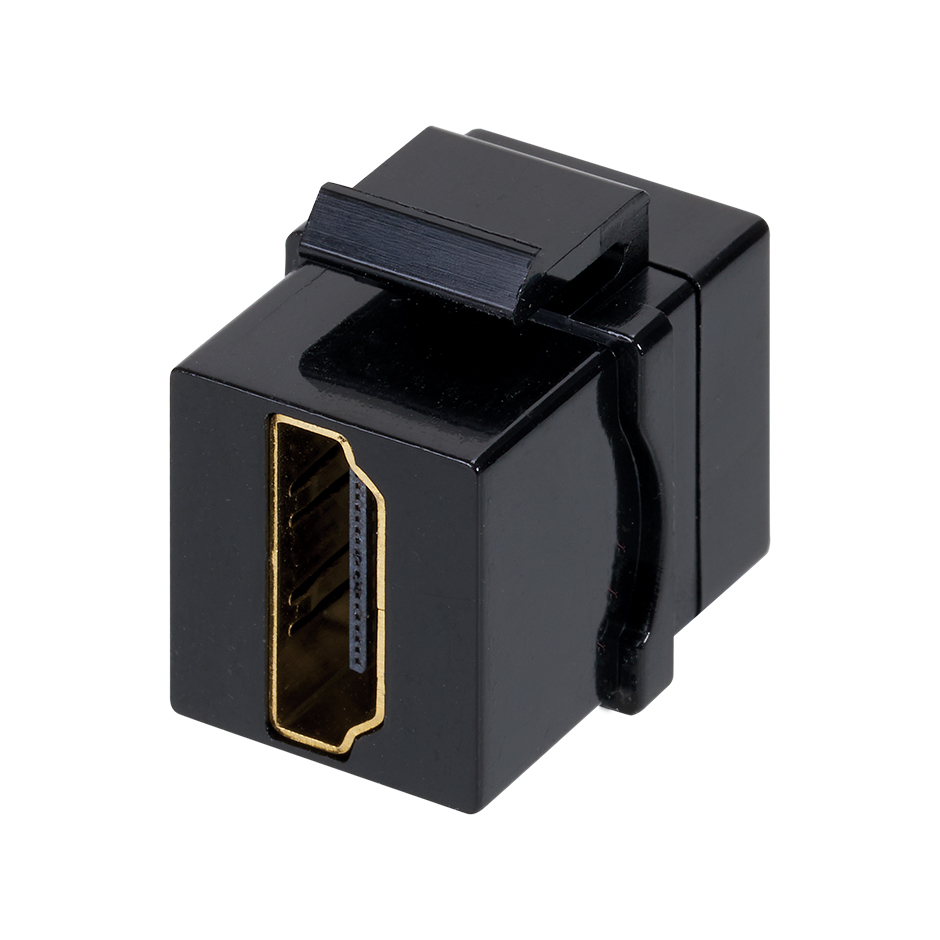 Conector multimedia HDMI 2.1 Keystone hembra-hembra negro Simon Cableado Estructurado