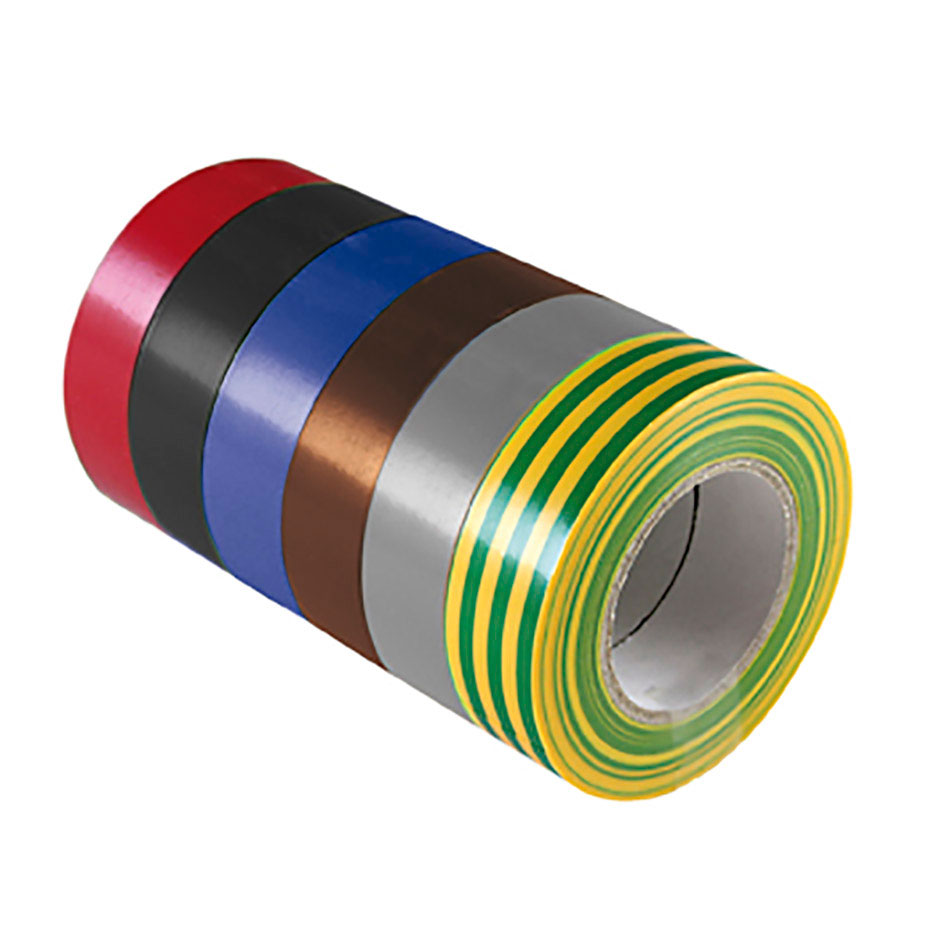 Pack 5 adhesive insulating PVC tapes 19mm 20 meters Simon
