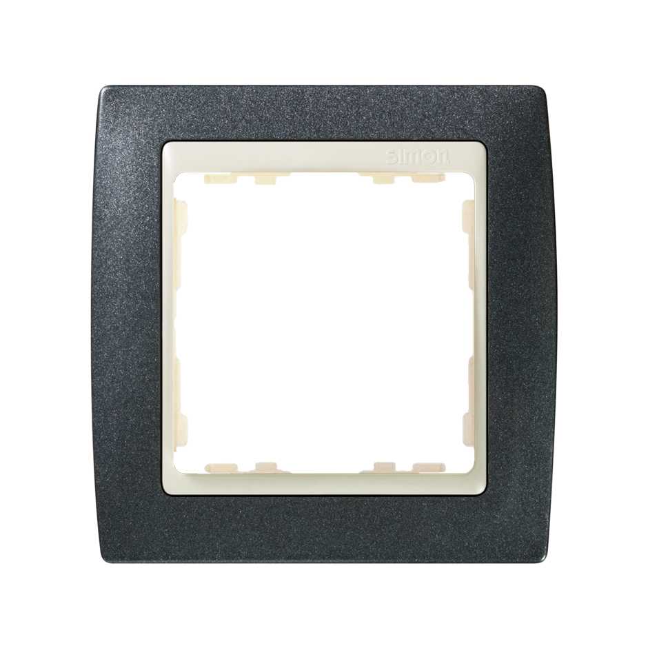 Frame for 1 element granite grey interior ivory Simon 82