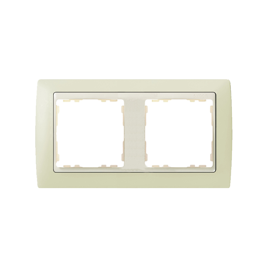 Frame for 2 elements ivory Simon 82