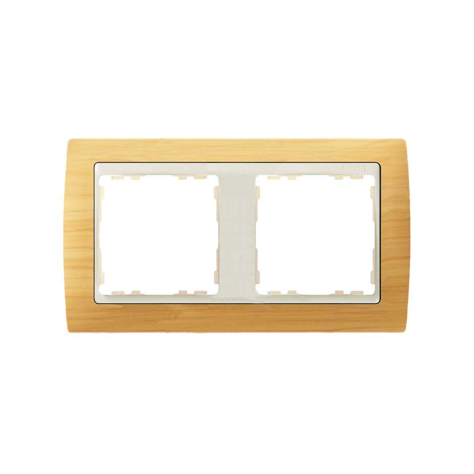 Frame for 2 elements pine interior ivory Simon 82
