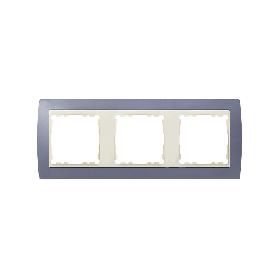 Frame for 3 elements lilac interior ivory Simon 82
