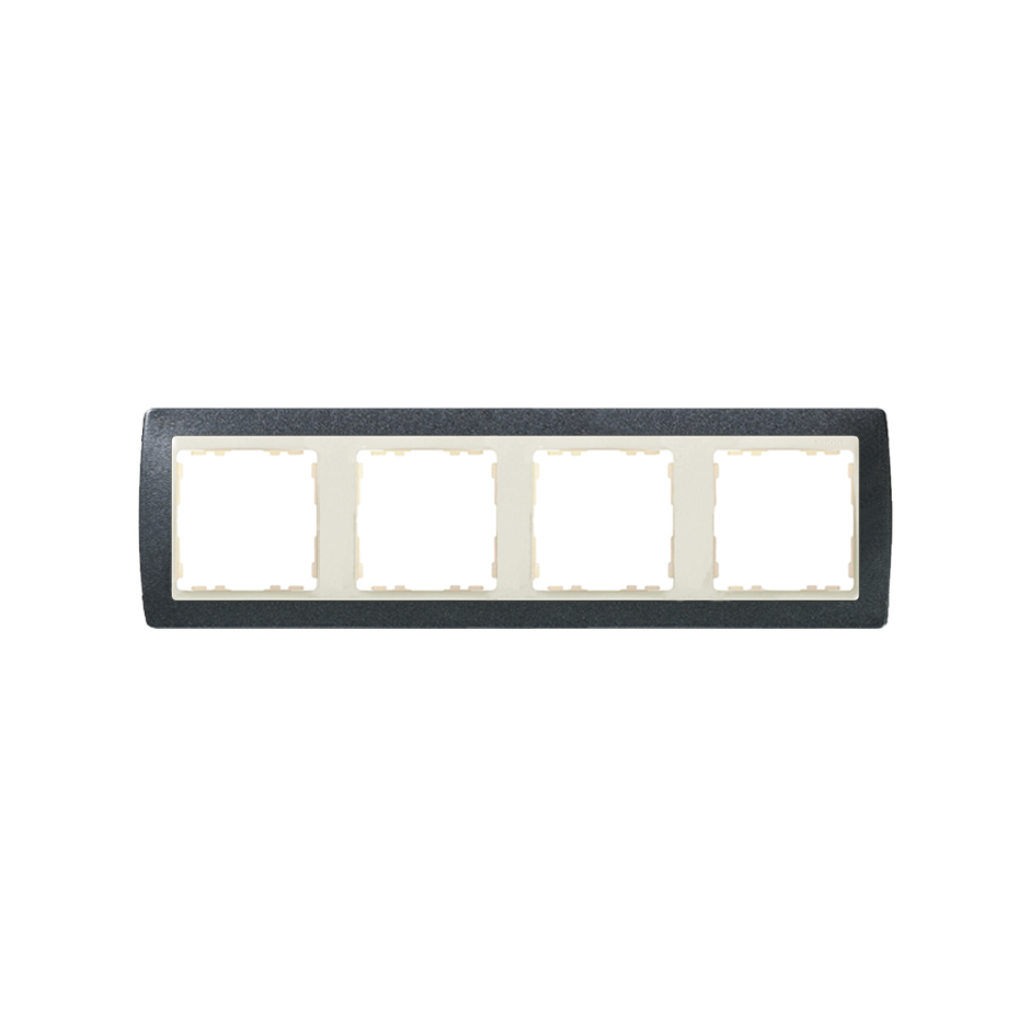 Frame for 4 elements granite grey interior ivory Simon 82