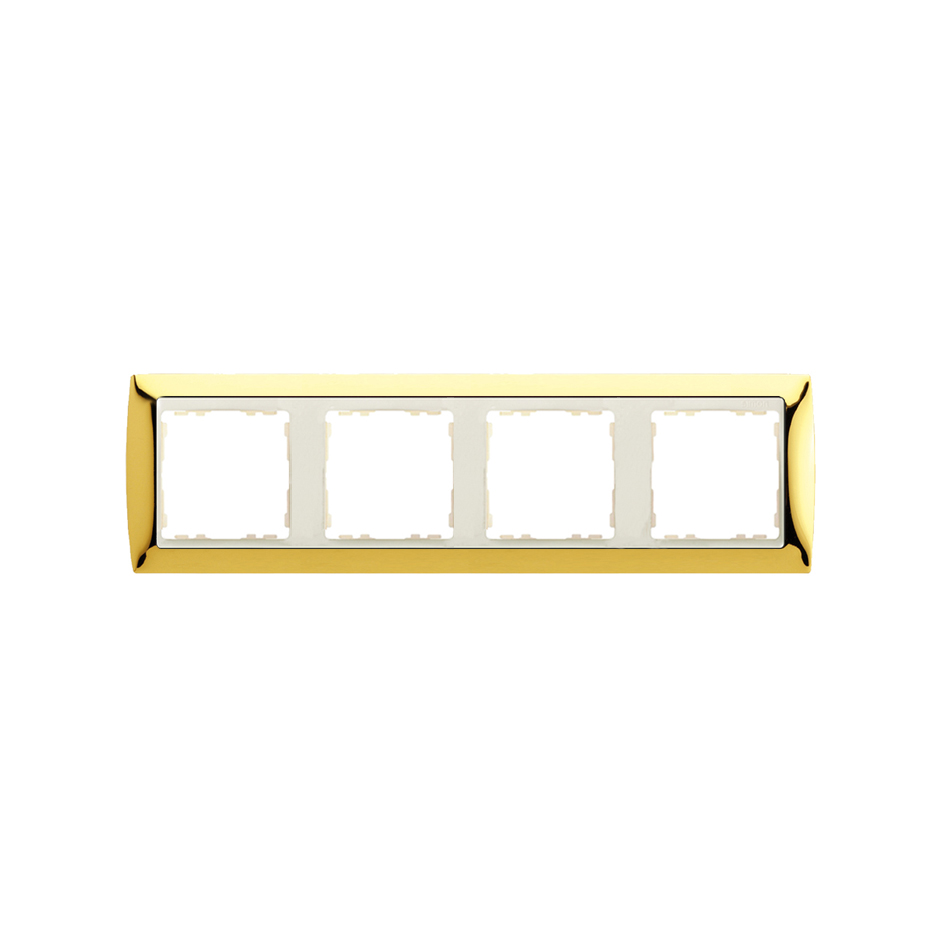 Frame for 4 elements gold interior ivory Simon 82