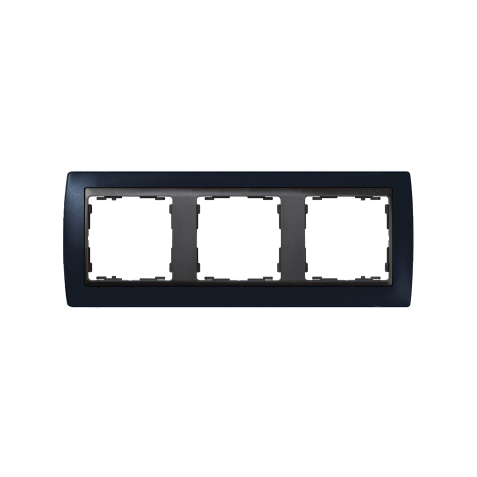 Frame for 3 elements graphite Simon 82
