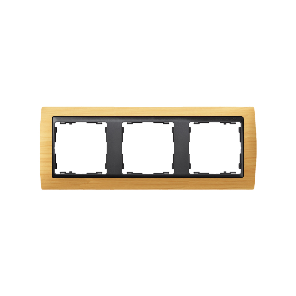 Frame for 3 elements pine interior graphite Simon 82