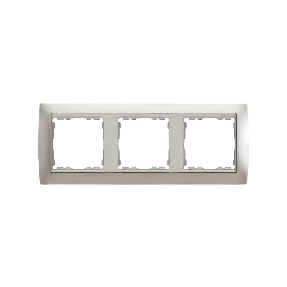 Frame for 3 elements matt aluminium interior aluminium Simon 82