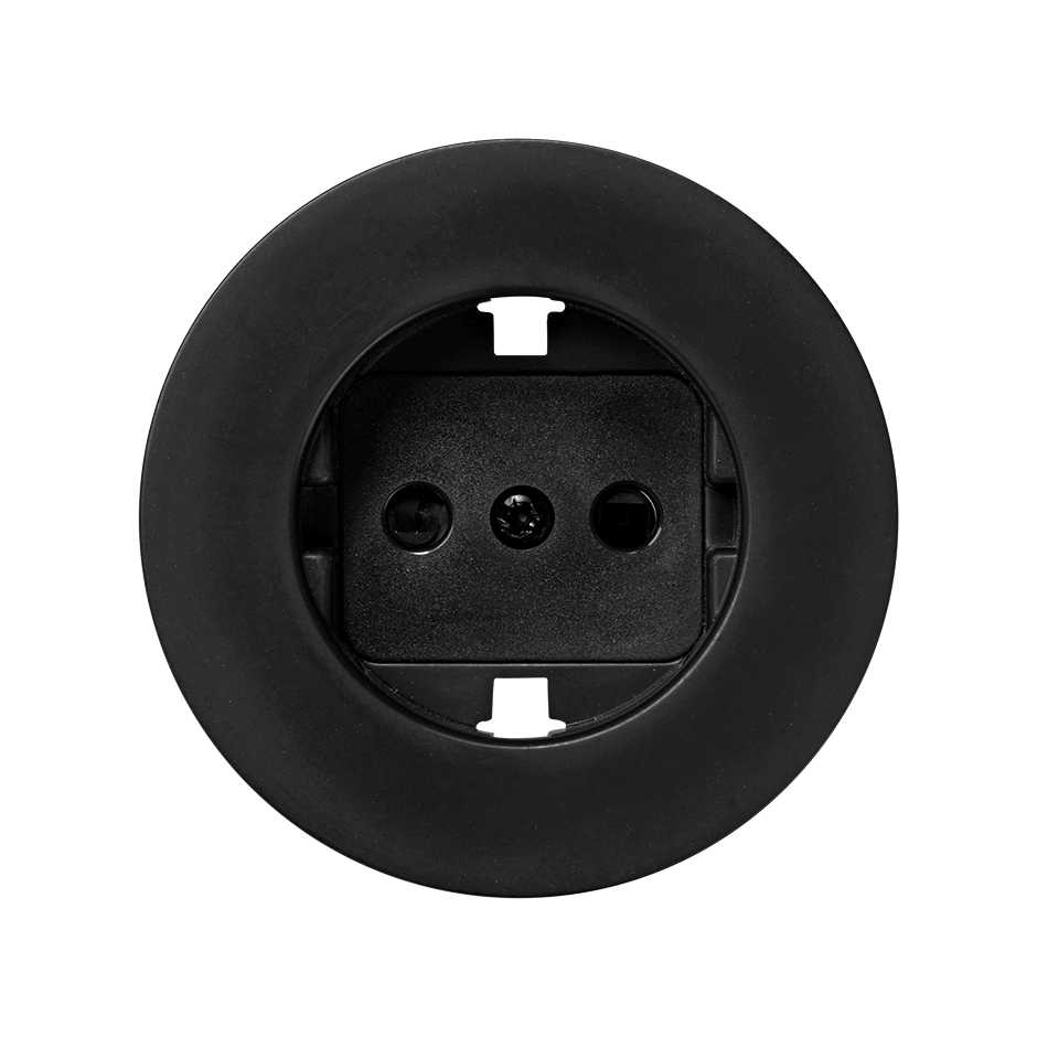 Tapa con dispositivo de seguridad para la base de enchufe schuko grafito Simon 88