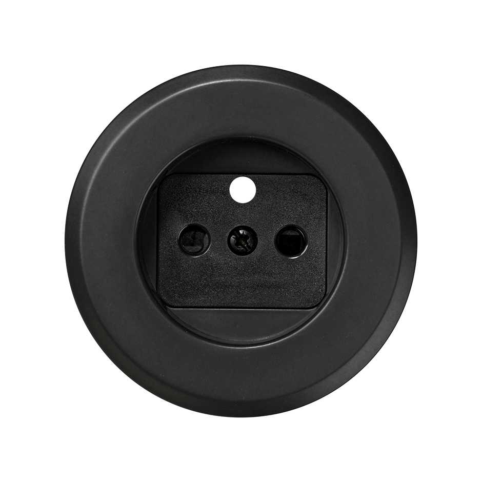 Couvercle avec dispositif de sécurité pour la prise française graphite Simon 88