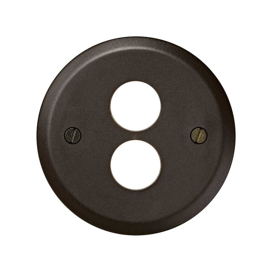 Tapa para toma de altavoz estéreo marrón Simon 88
