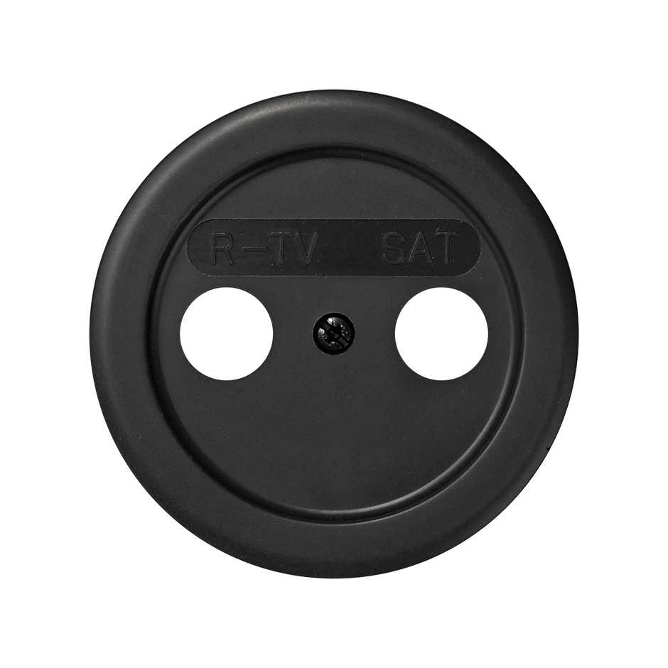 Placa para tomas inductivas de R-TV + SAT grafito Simon 88