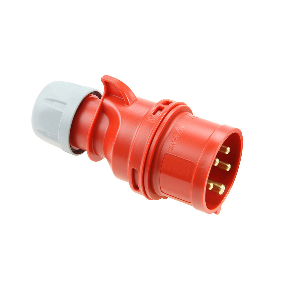 CLAVIJA INDUSTRIAL 3P+N+T 16A 400V ROJA IP44 SIMON