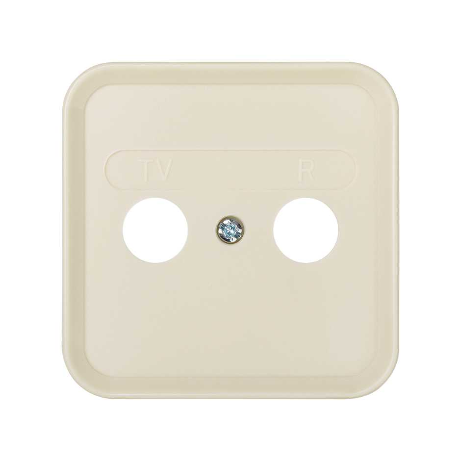 Placa para tomadas indutivas R-TV marfim Simon 31