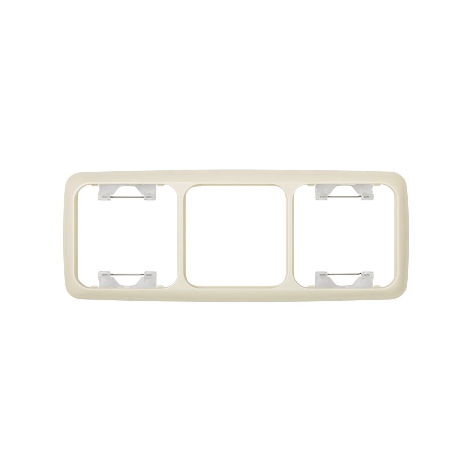 Thermostable frame for 3 elements ivory Simon 31