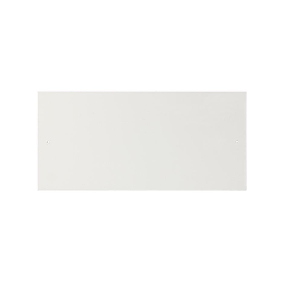 Cover for pre-installation sound centre with 1 or 2 trunkings white