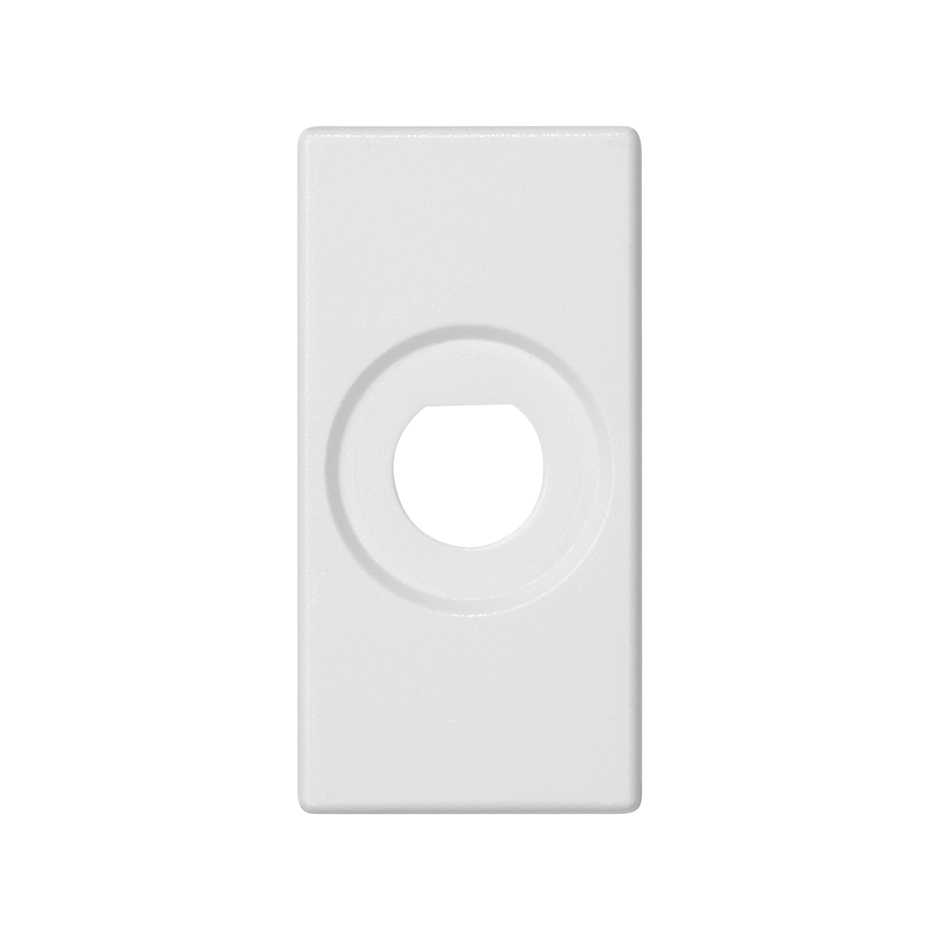 Placa embellecedora para 1 conector BNC de 1 elemento blanco Simon K45
