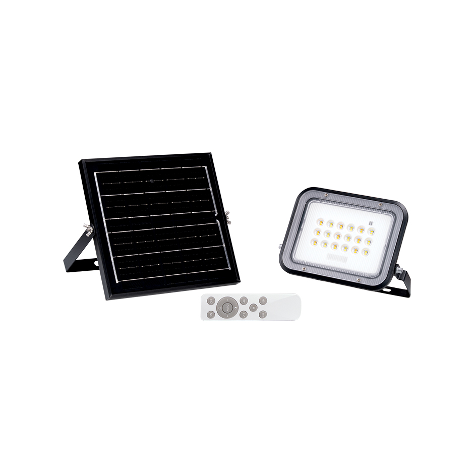 PROJECTEUR LED SOLAIRE CCT 50W 800 LUMENS LUMIÈRE NEUTRE 3000-4000-6000K IP65 SIMON