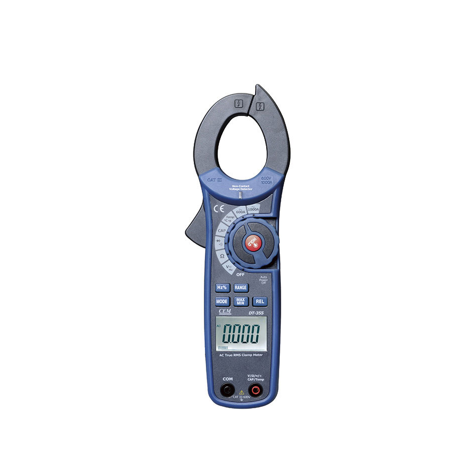 Pinça amperimétrica profissional TRMS com seletor de escala manual e automática Coati