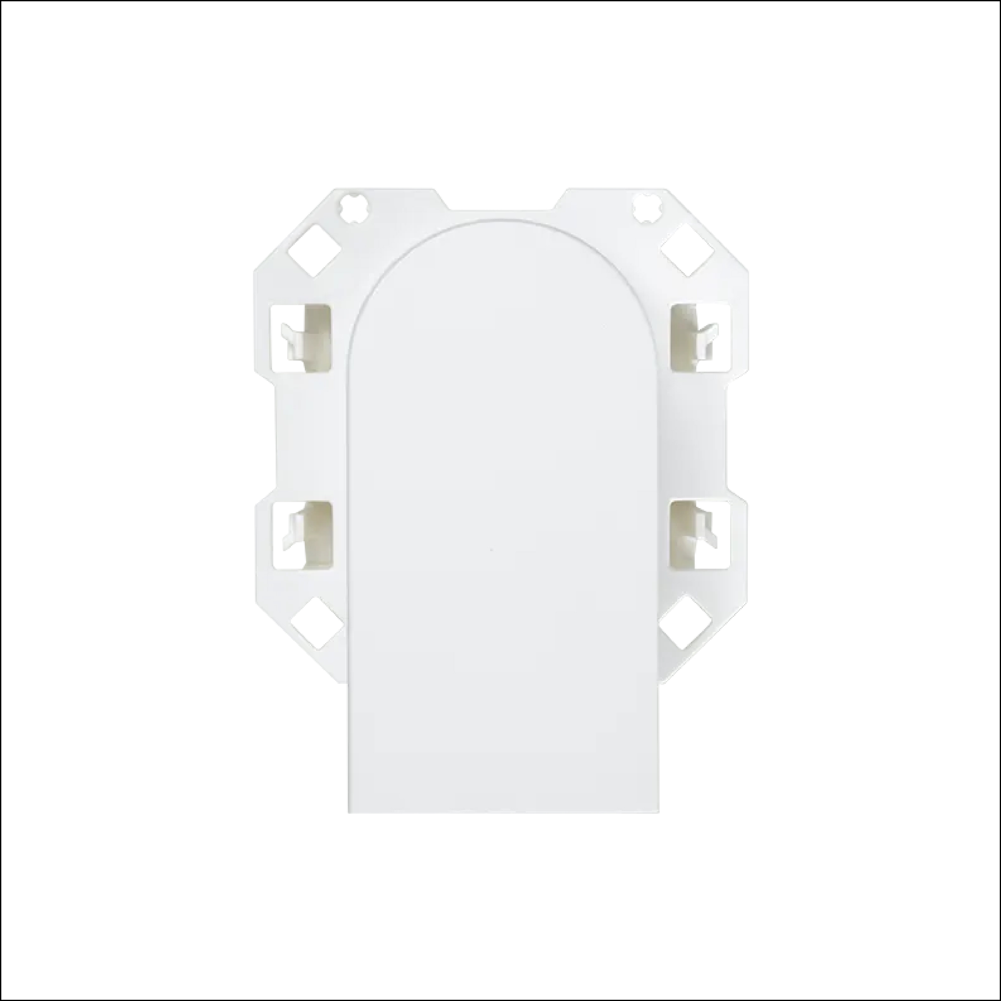 Duplex fibre optic connector Simon 100 matt white