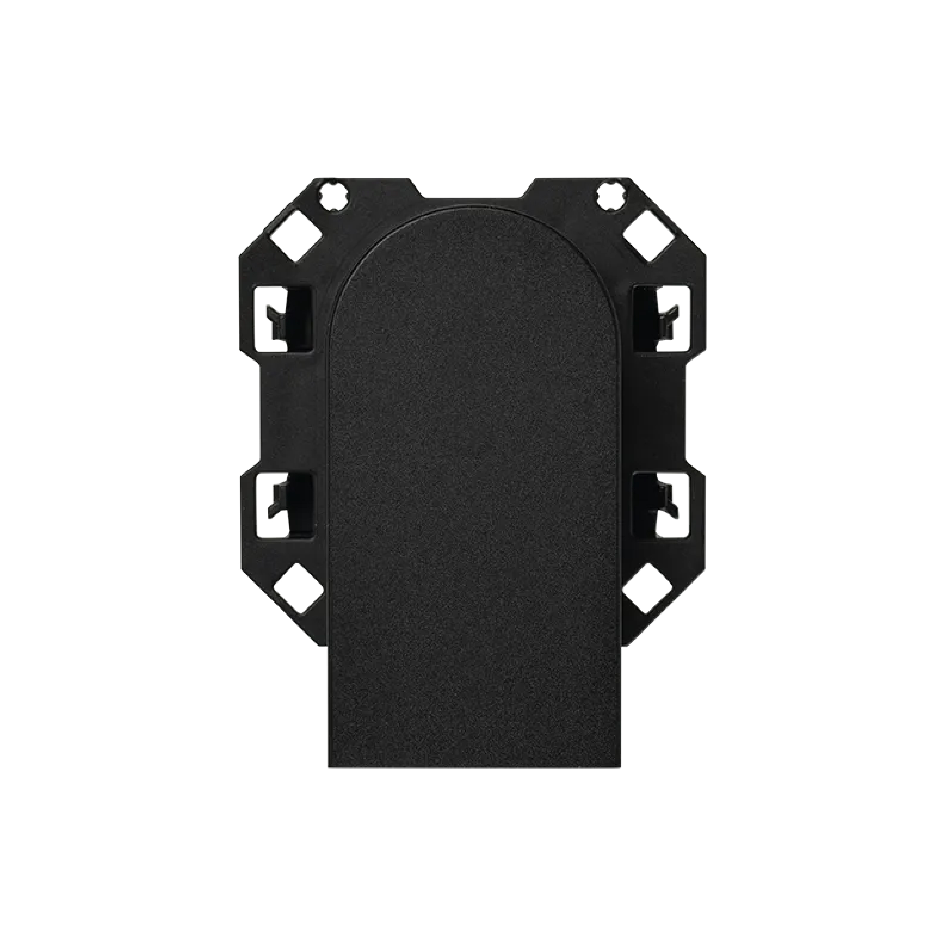 Conector fibra óptica dúplex Simon 100 negro mate